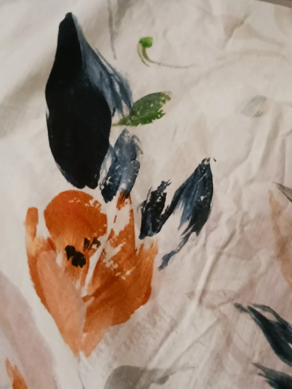 Anthropologie Bryony Cotton Slub Printed Duvet Cover NWOT 100% Cotton Twin
